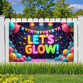 thumbnail image 3 of Neon Theme Glow Party Banner Colorful Design for Dance Party Indoor Event Celebration, 3 of 9