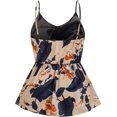 thumbnail image 2 of Camisola peplum con volantes para mujer, cuello en V, sin mangas, espalda descubierta Multi color XXL Extra amplio Multi color XXL Extra amplio Xishao ropa, 2 of 2