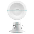 thumbnail image 3 of Luxrite 4" LED Recessed Can Lights, Color Selectable 2700K, 3 of 5