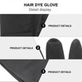 thumbnail image 2 of 3 Pairs Barber Hair Dye Gloves Anti-slip Waterproof Hand Protectors Hairdressing Supplies Hair Beauty Tools for Women Men - Size S (Black), 2 of 4