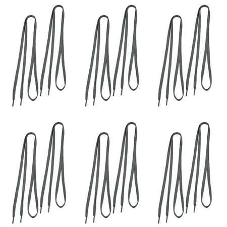 

Sneaker Canvas Shoes Laces String Dark Gray 6 Pair