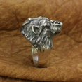 thumbnail image 5 of 925 Sterling Silver Semi Machine War Bear Ring Biker Punk Jewelry TA252 US Size 11.5, 5 of 17