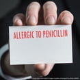 thumbnail image 4 of Large Self-Inking Allergic To Penicillin Stamp, Trodat Printy 4913, Press and Print Stamping, Impression Size 7/8" x 2-1/4", Up to 10,000 Impressions - Brown Ink, 4 of 10