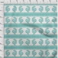 thumbnail image 4 of oneOone Polyester Spandex Teal Green Fabric Block Sewing Fabric By The Yard Printed Diy Clothing Sewing Supplies 56 Inch Wide-I8, 4 of 6