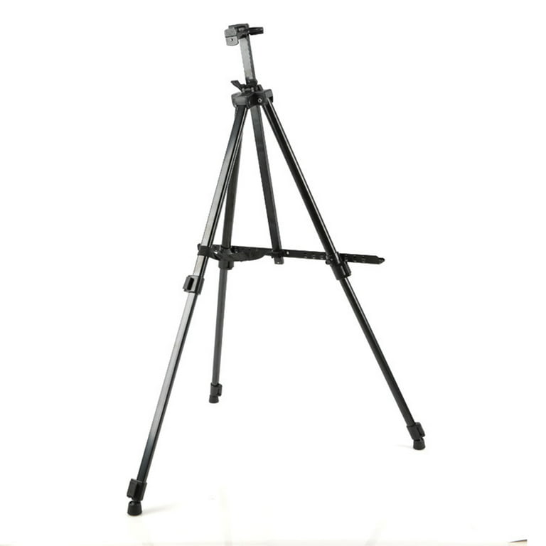 SATYAM KRAFT Pack of 2 Wooden Foldable and Lightweight Tripod Easel Stand  with Black Chalk Board for displaying Great Artwork(Pack of 2) (23 x 13 cm)  : : Office Products