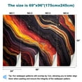 thumbnail image 3 of Peel and Stick Wallpaper Canvas Water Marble Texture Hot Volcanic Lava Red Orange Swirls Marble like Modern Art Wall Mural Decor Self Adhesive and Removable 69in x 98in, 3 of 6