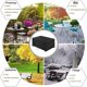 thumbnail image 2 of Cubierta para mesa de jardín 230x120x75cm Negro 420D Tela Oxford Cubierta para muebles de jardín Resistencia al viento Anti-UV Cubierta para mesa de jardín Rectangular Cubiertas para muebles de jardín Thsinde ACTIVE Biensenido a ACTIVE, 2 of 5