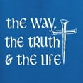 thumbnail image 5 of Wild Bobby The Way, The Truth & The Life Inspirational/Christian Men Graphic Tee, Royal, Medium, 5 of 5