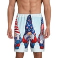 thumbnail image 1 of Fotbe Cute Gnomes in USA1 Pantalones Cortos de Pijama para Hombre, Ropa de Dormir, Pantalones de Pijama Cortos para Hombre-X-Large, 1 of 6