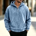 thumbnail image 2 of Frnrwgo Men's Hoodie Half Zip Loose Fit Warm Long Sleeve Hooded Casual Fall Winter Top, 2 of 5