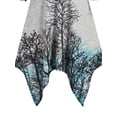 thumbnail image 3 of Gothic Graphic Print Drawstring Hooded Dress, Casual Long Sleeve Dress For Spring & Fall, Women's Clothing, 3 of 5