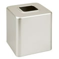 thumbnail image 4 of mDesign Metal Square Modern Tissue Box Cover Holder for Bathroom - Satin, 4 of 4