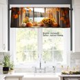 thumbnail image 2 of AshasdS Autumn Leaves Pumpkins Sunflowers Polyester Window Valance Curtain for Home Kitchen Living Room Bedroom Bathroom Decor 54x18 inch, 2 of 5