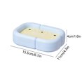 thumbnail image 4 of FEOLGEHLY Portable Soap Holder, Drainage Style Soap Box, Plastic Soap Dish, Soap Containers for Bar Soap, Moisture Resistant Durable Easy to Clean for Bathroom Kitchen Laundry Room (Blue), 4 of 7