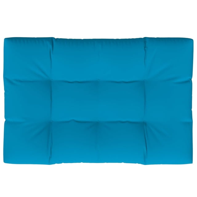 Cojín de palé VidaXL para exteriores, resistente al agua, 120 x 80 x 12 cm, color azul