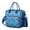 Blue, variant on Insulated Lunch Bag with Ice Cream & Dessert Pattern – Large Leakproof Cooler Tote, Dual Compartment Reusable Lunch Box with Adjustable Strap for Work, Picnic, Summer Treats