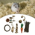 thumbnail image 3 of Guinea Pig Toys, Wooden Rabbit Toys, Exercise Toys for Gerbils, Birds and Other H, 3 of 7