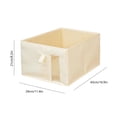 thumbnail image 3 of Storage Bin, Closet Organizer, Fabric Wardrobe Storage Box with Front Window Handles Foldable Container for Clothes Underwear, 3 of 7