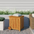 thumbnail image 1 of vidaXL Garden Storage Box with Wheels 60x50x58 cm Solid Wood Acacia, 1 of 5