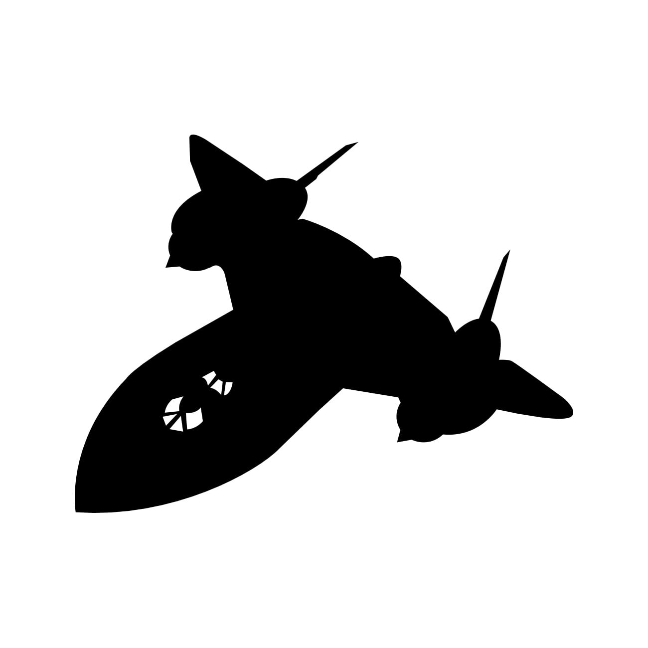 SR-71 Blackbird Sticker Decal Die Cut - Self Adhesive Vinyl