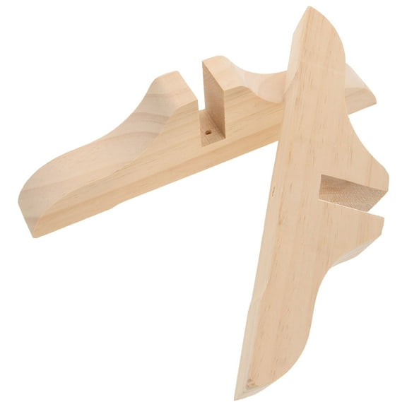 2pcs Room Divider Support Feet Wood Base Partition Bracket Legs