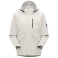 thumbnail image 5 of HAPIMO Women's Waterproof Jacket Long Sleeve Zip Up Jacket Coat Outdoor Casual Hiking Coat Solid Big Flap Pockets Hoodies Fall Winter Trendy Outerwear Jacket Gray XXL, 5 of 9