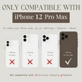 thumbnail image 7 of WALLI CASES for iPhone 12 Pro Max Case Aesthetic Wallet Phone Case Card Holder, Securely Holds up to 2 Cards - Cute, Trendy Phone Cover for Women, fits iPhone 12 Pro Max, w/ Kickstand & Finger Strap, 7 of 7