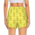 thumbnail image 3 of Picia Gold Pineapple Pattern Women's 2 in 1 Athletic Running Shorts High Waisted Workout Casual Gym Sweat Shorts with Comfy Liner Zipper Pockets-X-Large, 3 of 9