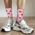 thumbnail image 6 of Bingfone Compression Socks for Women and Men Long Socks for Running Athletic Cycling Nurse- Strawberries, 6 of 6