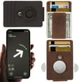 thumbnail image 3 of Anti-theft RFID for Apple Tracker Leather Case Locator Leather for Airtag Card Holder Slim Minimalist Front Pocket Wallet with Built-in Case Holder for AirTag, 3 of 3