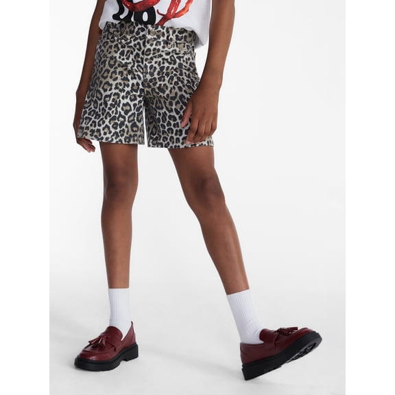 Weekend Academy Girls Printed Baggy Jean Shorts, Sizes 4-18