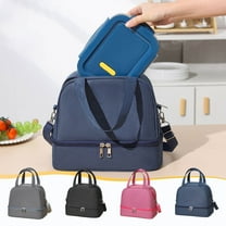 Dmlowu Lunch Bag Durability Lunch Box for Women Men Insulated Lunch Box Outdoor 10x8x7" Lunch Tote Bag for Travel Office Back to School Supplies
