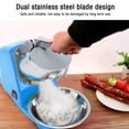 thumbnail image 4 of Electric Ice Crusher 380W Stainless Steel Dual Blade Shaved Ice Snow Cone Maker for Home Use, Efficiently Crushes Ice with Fine Texture, Multifunctional for Fluffy Snow Cones and, 4 of 7