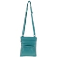 thumbnail image 4 of SILVERFEVER Genuine Leather Organizer Handbag Cross Body - Shoulder Travel Bag, 4 of 7