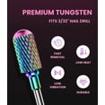 thumbnail image 4 of MelodySusie Nail Drill Bits Set, 7pcs Tungsten Carbide Diamond 3/32'' Professional Nail Drill Bits for Nail Drill Efile,colorful, 4 of 10