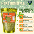 thumbnail image 4 of GREEN ROYALTY-Moringa leaves /Makes 30+Cups/Resealable bag for freshness-Moringa Hoja (4OZ)-100% natural, 4 of 4