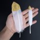thumbnail image 3 of 40 piezas de decoraciones de plumas con infusión de platino, perfectas para ropa, sombreros, fiestas de decoración del hogar, bodas, cumpleaños. Xemadio LHH-0736, 3 of 5