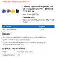thumbnail image 2 of Camshaft Synchronizer Alignment Tool Kit - Compatible with 1997 - 2006 Ford F-150 4.2L V6 1998 1999 2000 2001 2002 2003 2004 2005, 2 of 2