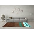 thumbnail image 3 of Ahgly Company Indoor Rectangle Abstract Light Blue Contemporary Area Rugs, 8' x 10', 3 of 4