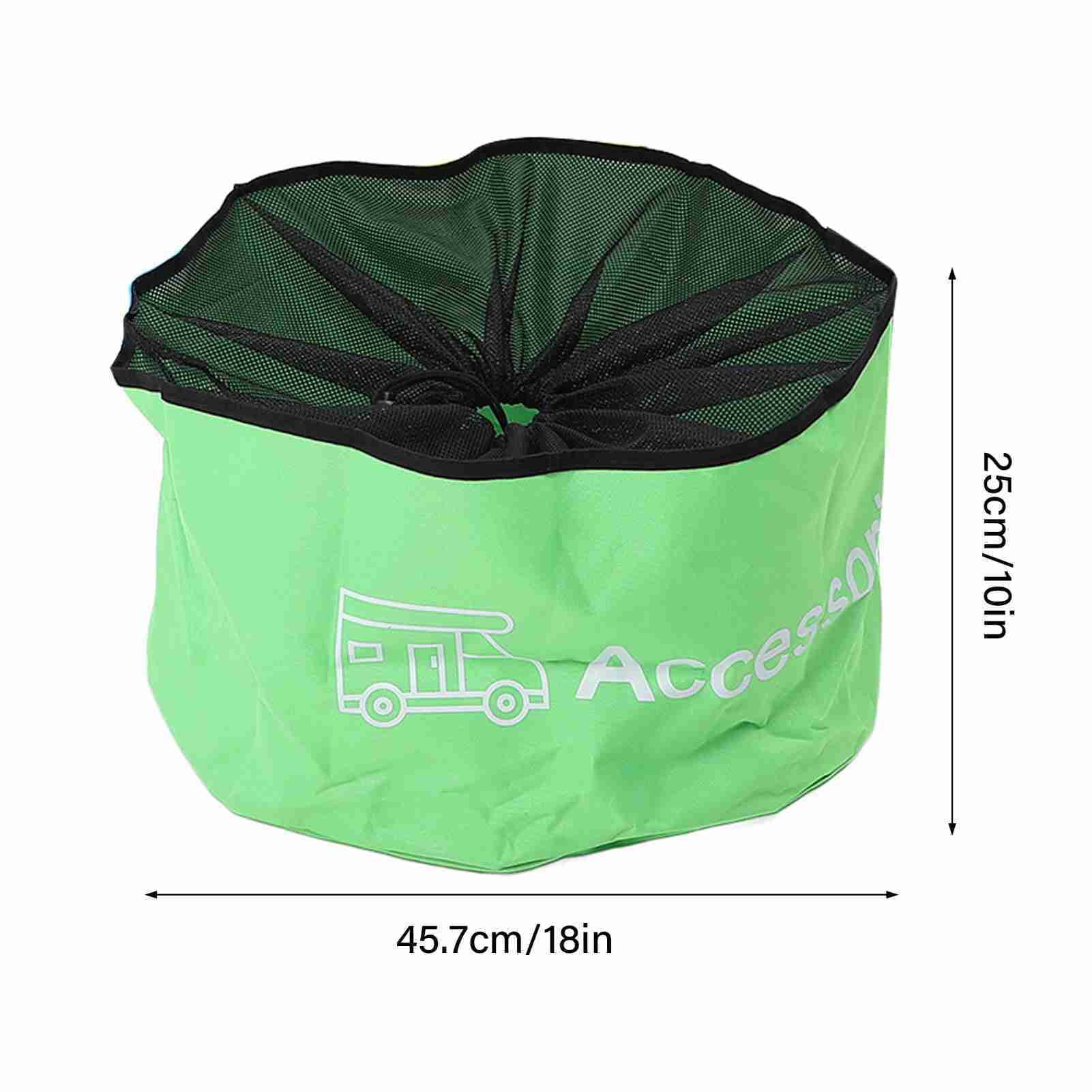 BIMZUC 4‑Pack RV Hose & Cord Organizer – 18×20″ Waterproof 600D Oxford Bags with Color‑Coded Labels