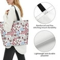 thumbnail image 3 of Disketp Abstract Floral Bolsa Tote Estampada para Mujer, Bolso de Hombro y de Mano para Compras y Viajes, 3 of 8