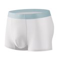 thumbnail image 1 of Men Ice Silk Flat Angle Underpants Loose Frivolous Breathable Elastic Exercise Home, 1 of 8