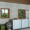 thumbnail image 3 of Dundee Deco's Grey Faux Bricks PVC 3D Wall Panel, 3.3 ft X 2 ft, Interior Design Wall Paneling Decor Commercial and Residential Application, 6.4 sq. feet each, Pack of 5, 3 of 7