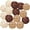 White-brown -Nature, variant on ATJIA Christmas Wicker Rattan Balls Decorative Balls Garden Wedding Party Coffee Table Decoration Craft Home Decor(2Inch,12/15pcs)