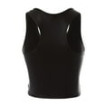 thumbnail image 4 of MixMatchy Women's Faux PU Leather Racerback Tank Top, 4 of 4