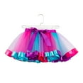 thumbnail image 3 of Ketyyh-chn99 Girls Tutu Skirt Toddler Kids Rainbow Tutu Skirt Tulle Princess Party Ballet Dress with Bowknot Hair Clip Set Purple,S, 3 of 3