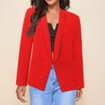 thumbnail image 3 of Vedolay Coats Women's Blazer for Work 2023 Business Casual Slim Fit Elegant Jackets,Red S, 3 of 4