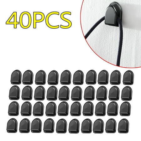 

Car Hook Organizer Storage Key Storage Self Adhesive Wall Hook Hanger Auto Fastener Clip Stuff(40PCS)