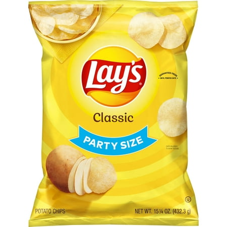 Lay's Potato Chips, Classic Flavor, 15.25 oz Bag (Best Oil For Frying Potato Chips)