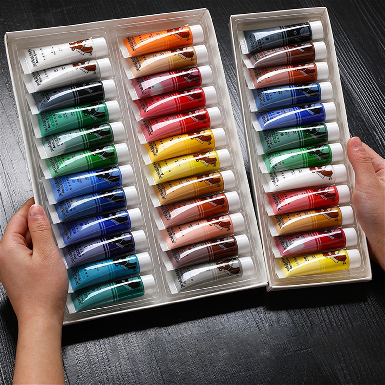 36 Color Acrylic Paint Set 12ml/0.4floz Tube Hand Painted DIY